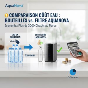 Comparaison coût eau bouteille vs osmoseur AQUANOVA Maroc 2026